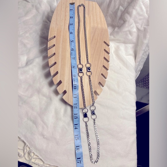 *3 for $20* Silver-Toned Drop Earrings w/Faceted Necklaces & Pins. - Picture 9 of 9